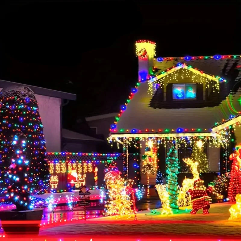 Solar-Lichterkette wasserfest – LED Gartenbeleuchtung mit warmweißem Licht & Solarbetrieb