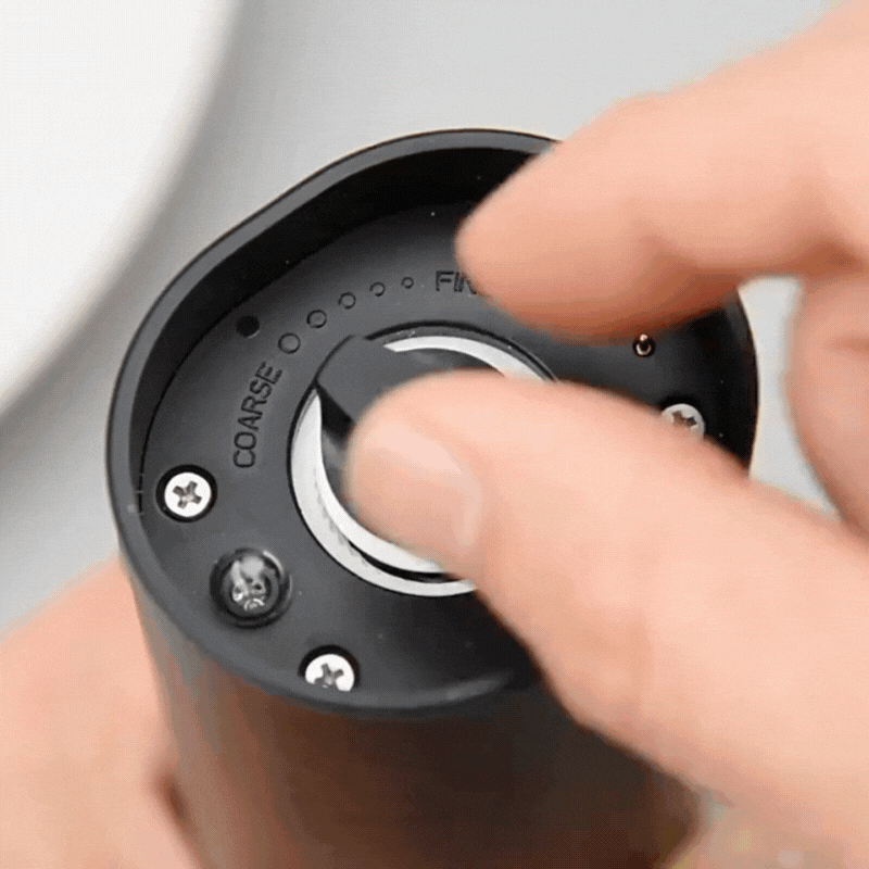 Gewürzmühlen-Set - Akku, Beleuchtung, einstellbare Körnung, größe Öffnung