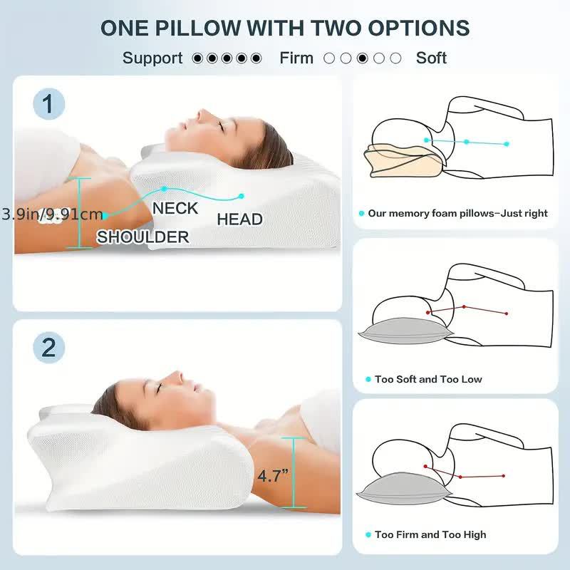 Ergonomisches Kopfkissen – entspannter Nacken & erholsamer Schlaf