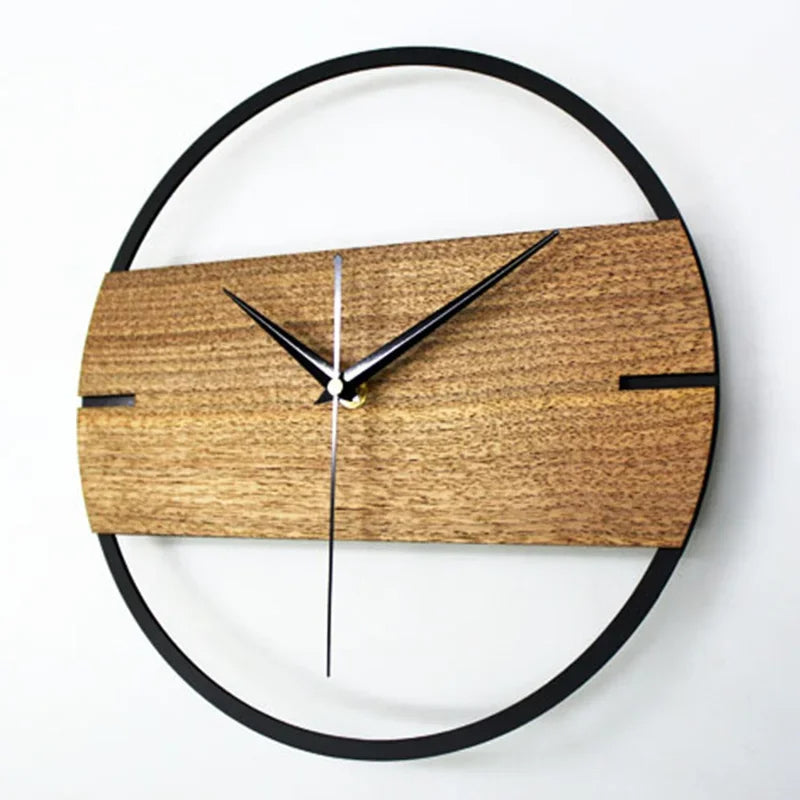 Exklusive Holzwanduhr Rund 31 c Uhrzeit Design