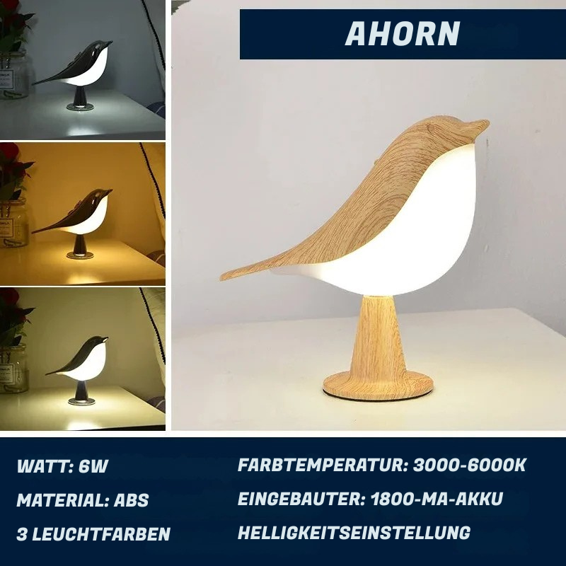 Vogel Touch Nachtlicht mit Aromafunktion und LED