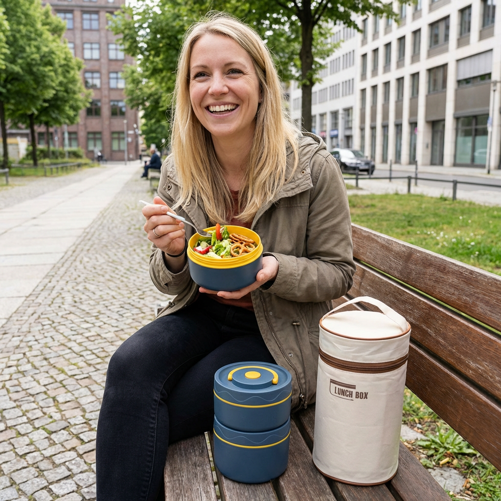 Isolierte Lunchbox Set 3-teilig – auslaufsicher & mobil - Detailansicht 18 | BEST-AMBIENCE