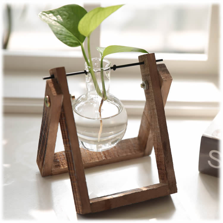 Glasvase im Vintage-Design