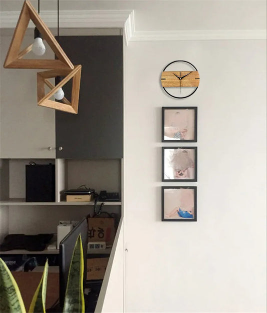 Exklusive Holzwanduhr Rund 31 c Uhrzeit Design