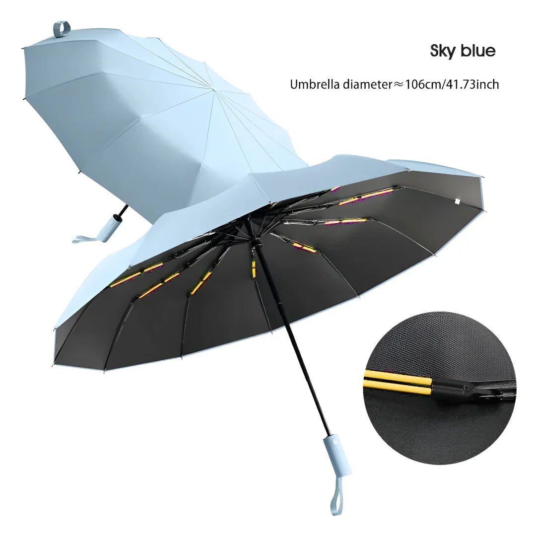 Nachhaltiger Regenschirm mit UV-Schutz – Stilvoller Allwetterschutz aus recycelten Materialien