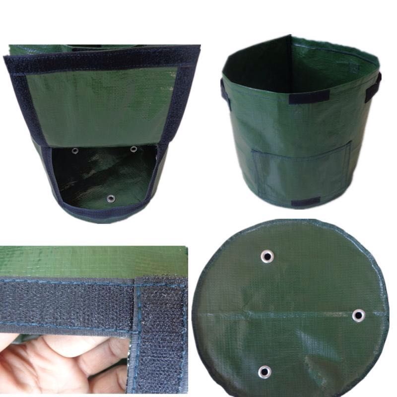 Kartoffel-Pflanzsack mit Sichtfenster – Wiederverwendbar in Schwarz 30x35cm | BEST-AMBIENCE