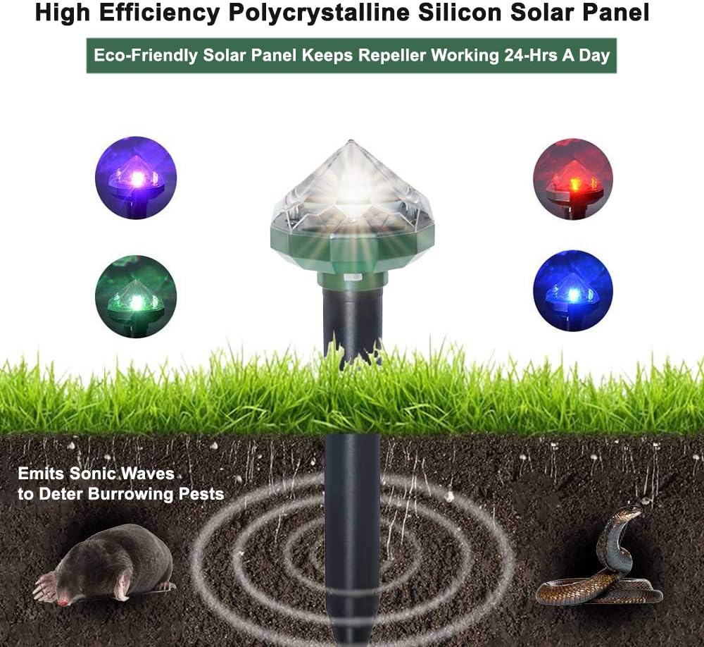 Solar Tiervertreiber mit Ultraschall – Vertreibt ungebetene Gäste zuverlässig & tierfreundlich