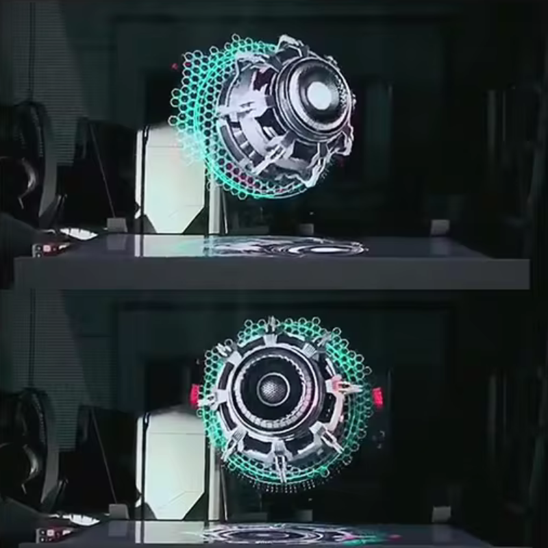 3D Hologramm-Display Ventilator