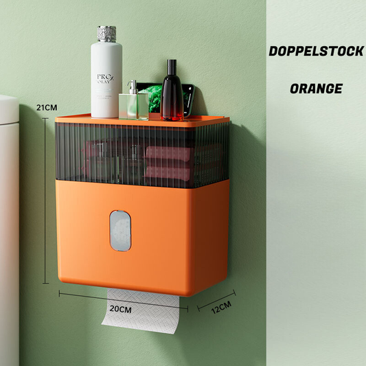 Luxus Toilettenpapierbox wasserfest mit Stauraum - Detailansicht 2 | BEST-AMBIENCE