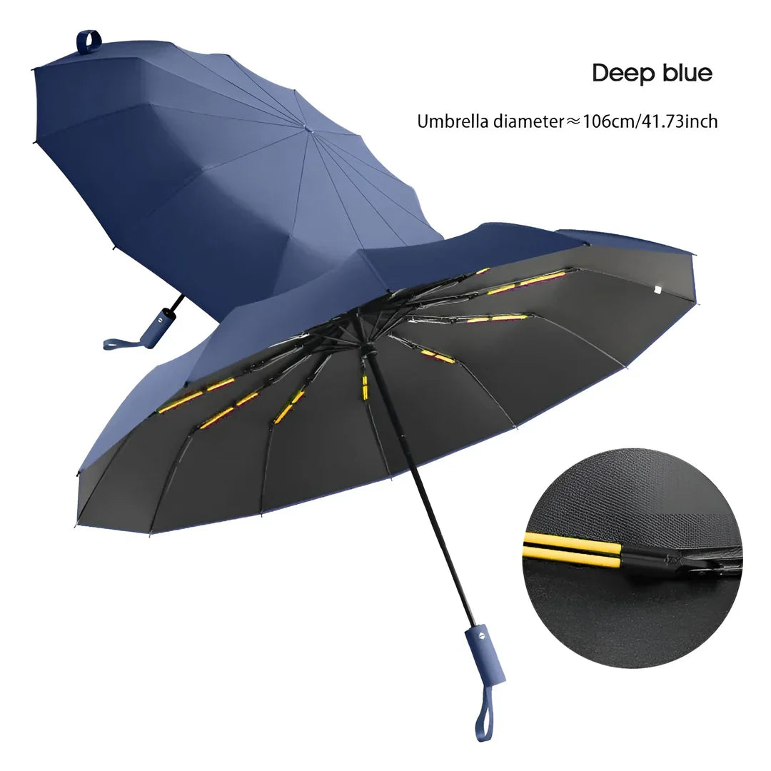 Nachhaltiger Regenschirm mit UV-Schutz – Stilvoller Allwetterschutz aus recycelten Materialien