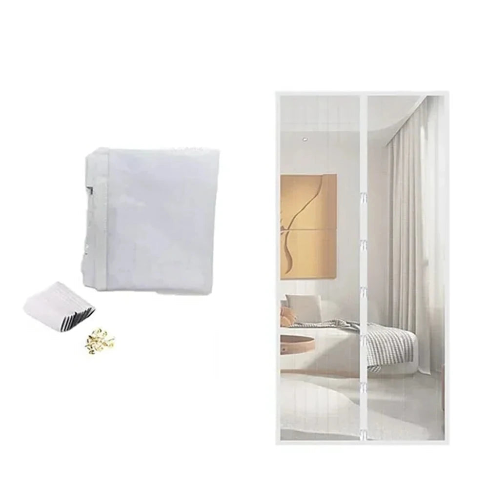 Anti Moskito Fliegen Vorhaenge Tueren Magnetische Moskitonetz Tuer Fenster Automatisch Schließen Mesh Küche Wohnzimmer Veranda Garten Weiß