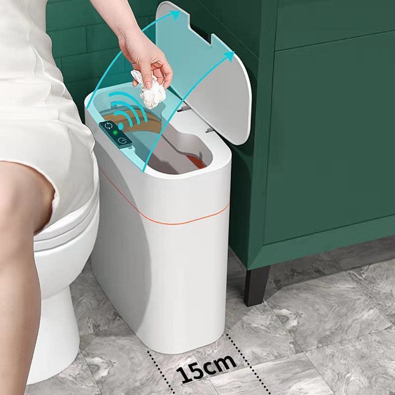Hygieneeimer Elegant - Spritzwasser geschützt, Sensor, drei Automation erklärt Müll toilette fußkontakt Kniesensor wc Gäste kontaktlos
