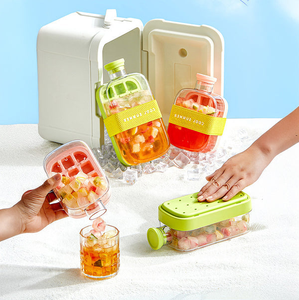 2-in-1 Eiswürfel-Flasche – Kühlende Trinkflasche mit Eiswürfelfunktion