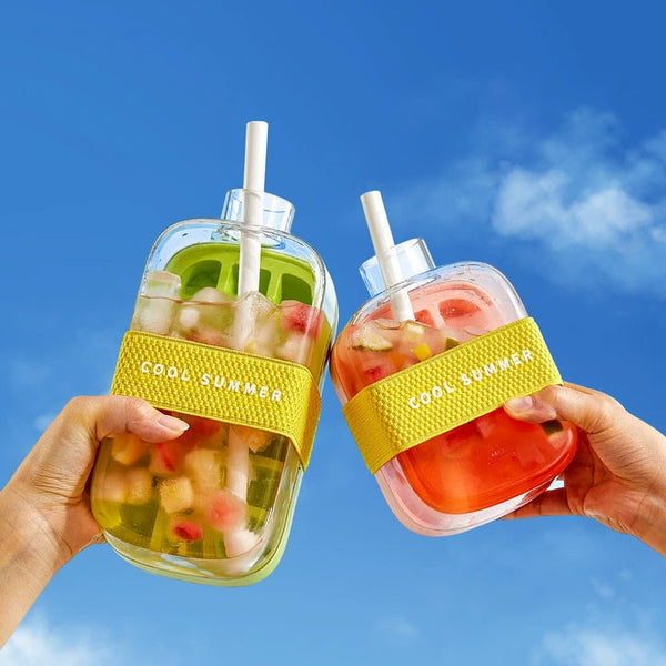 2-in-1 Eiswürfel-Flasche – Kühlende Trinkflasche mit Eiswürfelfunktion