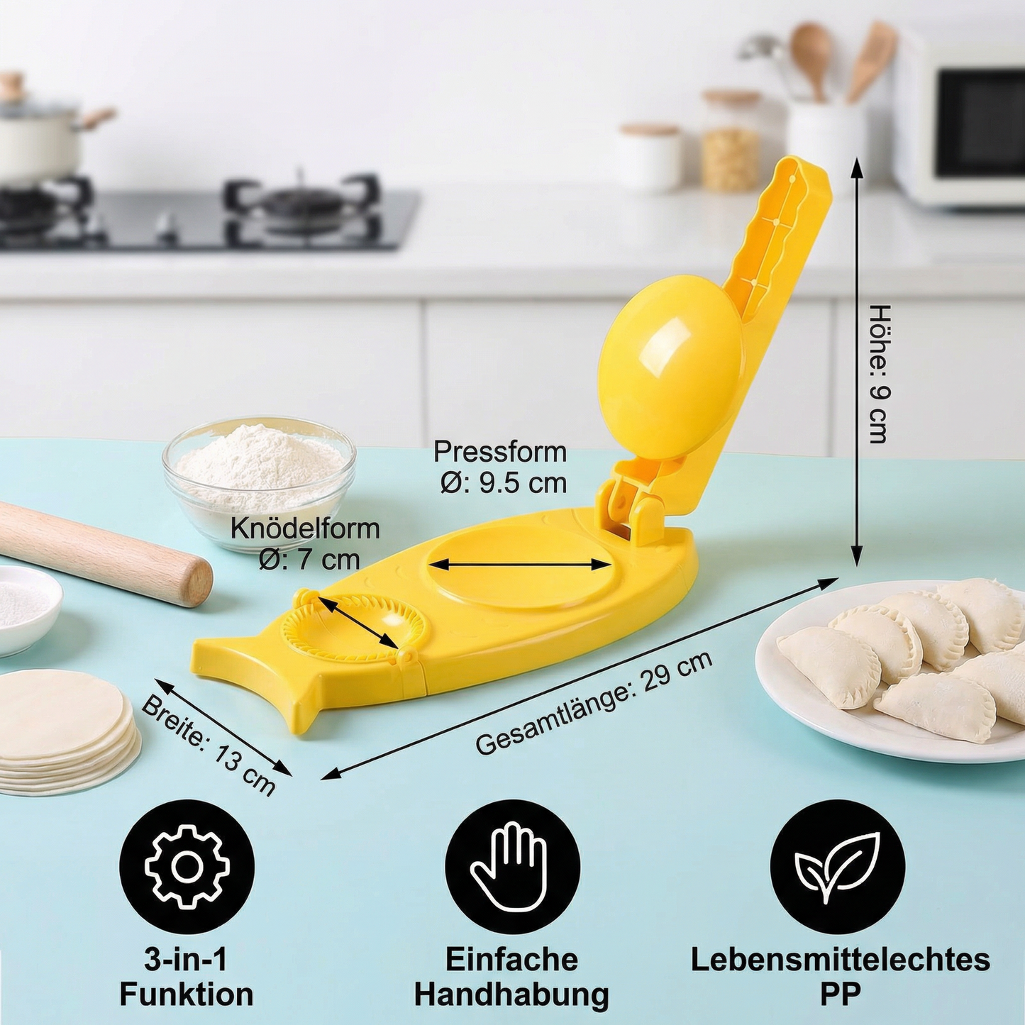 Teigtaschen-Form & Ravioli-Maker – Küchenwerkzeug - Detailansicht 6 | BEST-AMBIENCE