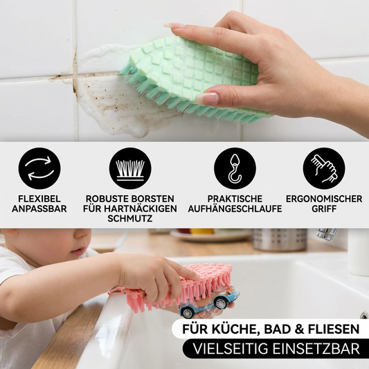 Flexible Reinigungsbürste für Küche, Bad & Fliesen - Detailansicht 2 | BEST-AMBIENCE