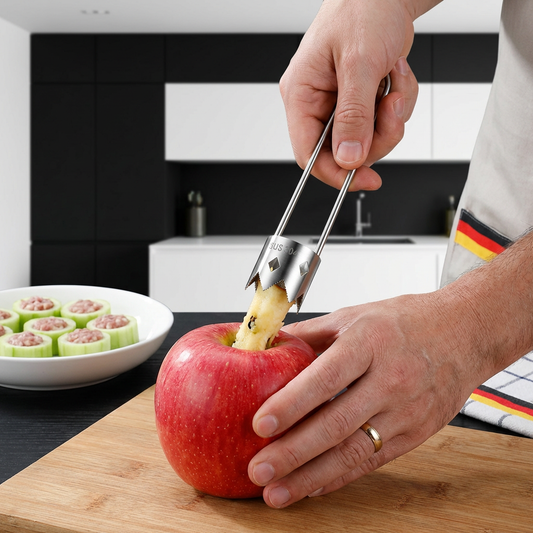 Obstentkerter Edelstahl – Kerne entfernen Obst & Gemüse - Detailansicht 2 | BEST-AMBIENCE