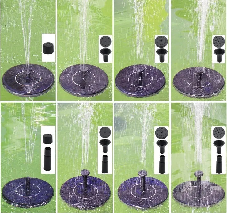 Mini-Solar-Wasser-Brunnen Pool Teich Wasserfall Brunnen Garten liefert Dekoration im Freien Solarbetriebene Brunnen Vogelbäder Anleitung