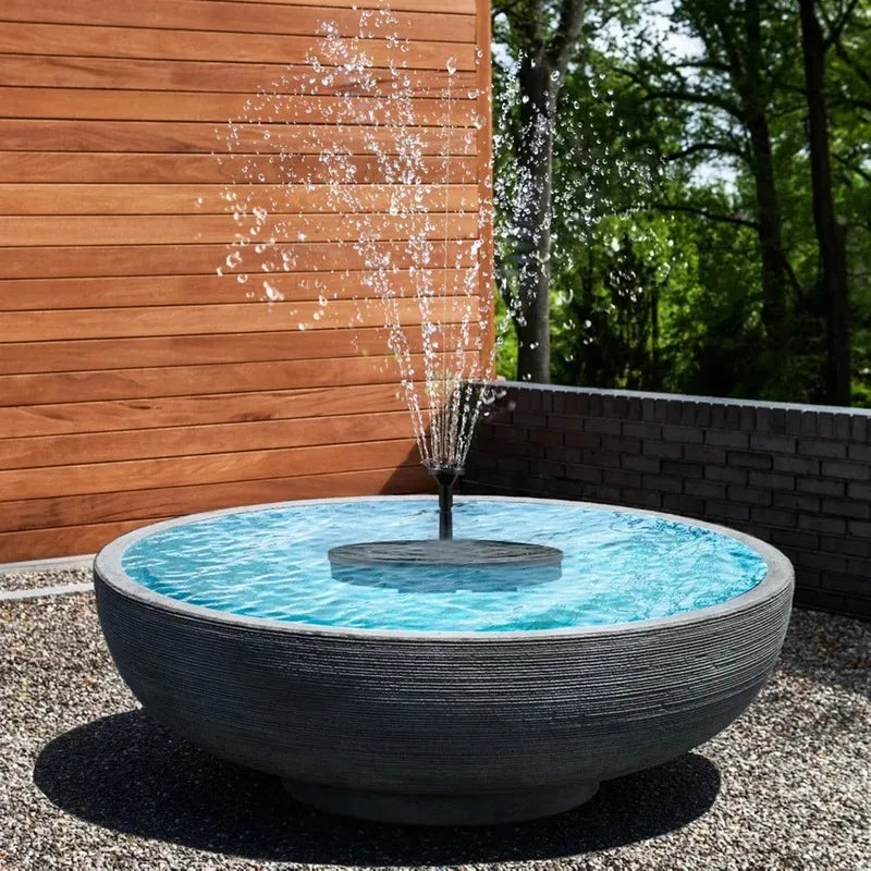 Mini-Solar-Wasser-Brunnen Pool Teich Wasserfall Brunnen Garten liefert Dekoration im Freien Solarbetriebene Brunnen Vogelbäder Brunnen