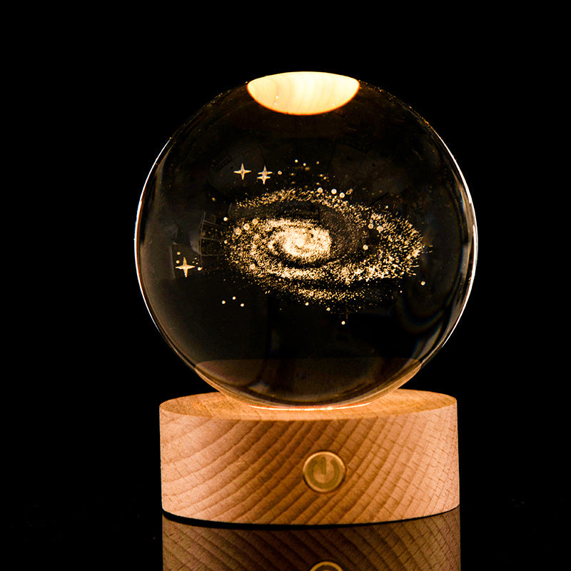 3D Kristallkugeln 8 cm mit LED