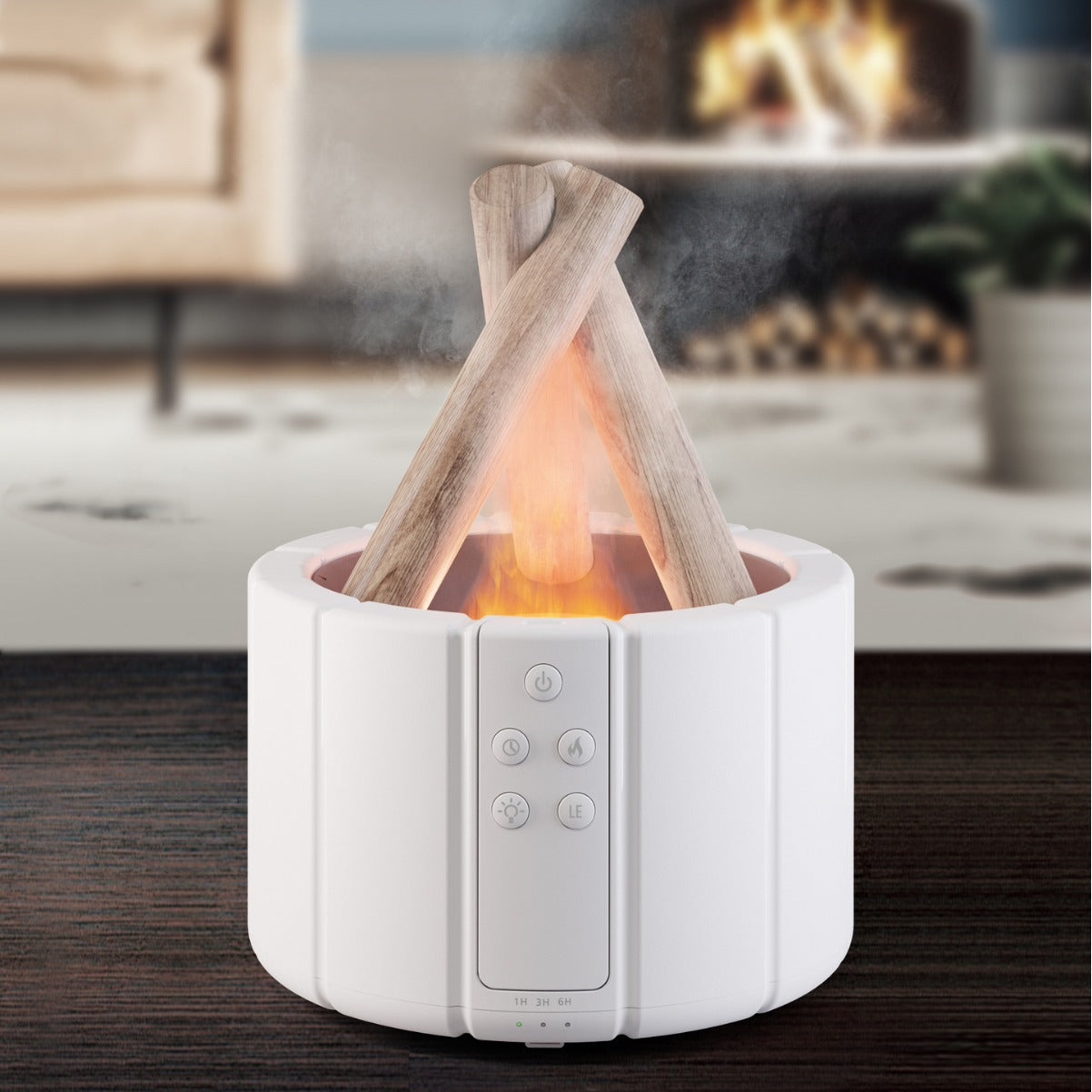 Lagerfeuer Diffuser - Flammen-Effekt, Ultraschall, Duftnebel