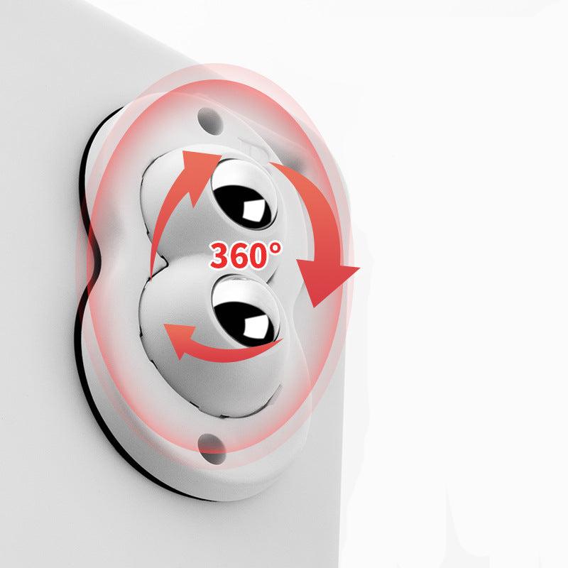 Mini Möbelrollen selbstklebend – Unsichtbare 360° Rollen für Kisten & Aufbewahrung