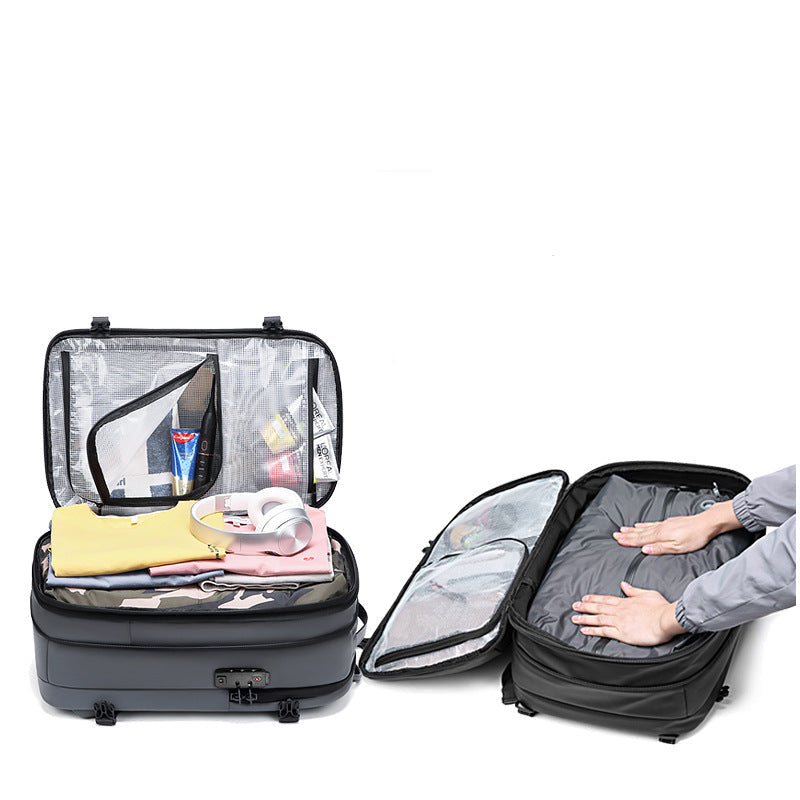 Kompakter Vakuum Rucksack perfekt für Reisen