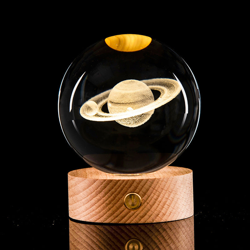 3D Kristallkugeln 8 cm mit LED