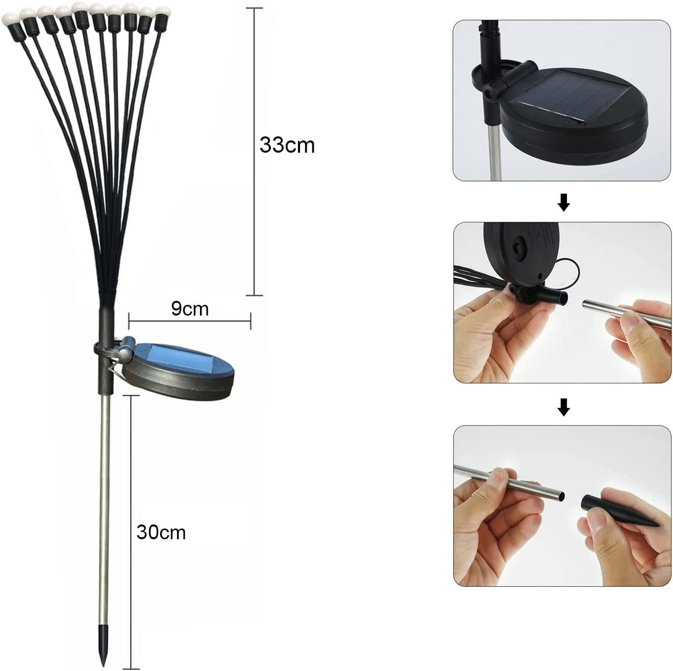 Premium Solar-Gartenlichter