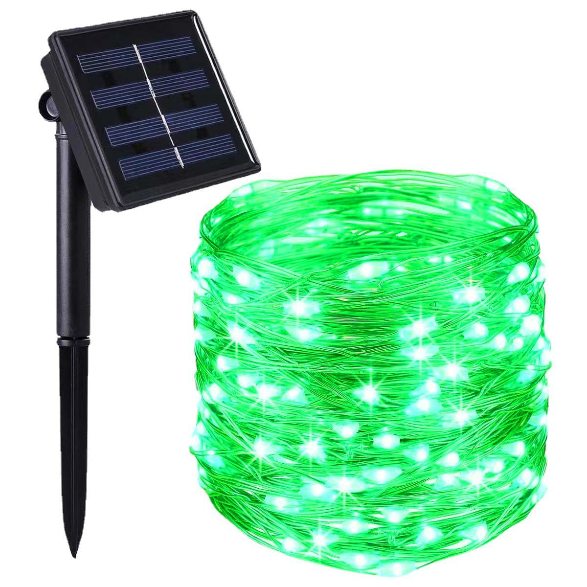 Solar-Lichterkette wasserfest – LED Gartenbeleuchtung mit warmweißem Licht & Solarbetrieb