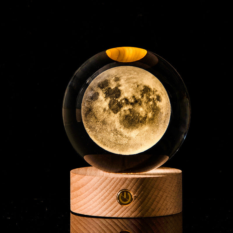 3D Kristallkugeln 8 cm mit LED