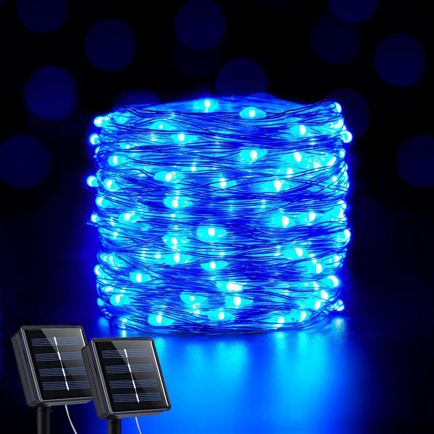 Solar-Lichterkette wasserfest – LED Gartenbeleuchtung mit warmweißem Licht & Solarbetrieb