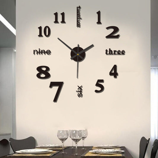 3D Wanduhr Modern XL Design - Zeitlos elegant - Detailansicht 2 | BEST-AMBIENCE