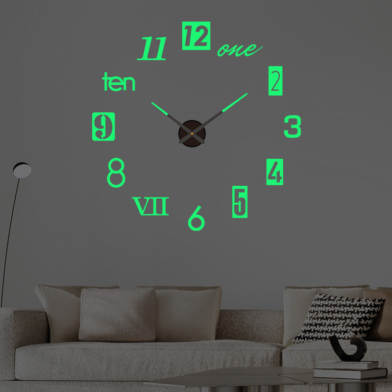 Moderne 3D Wandzeituhr - Design Funktion XL-Format