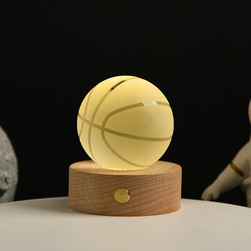 3D Kristallkugeln 8 cm mit LED