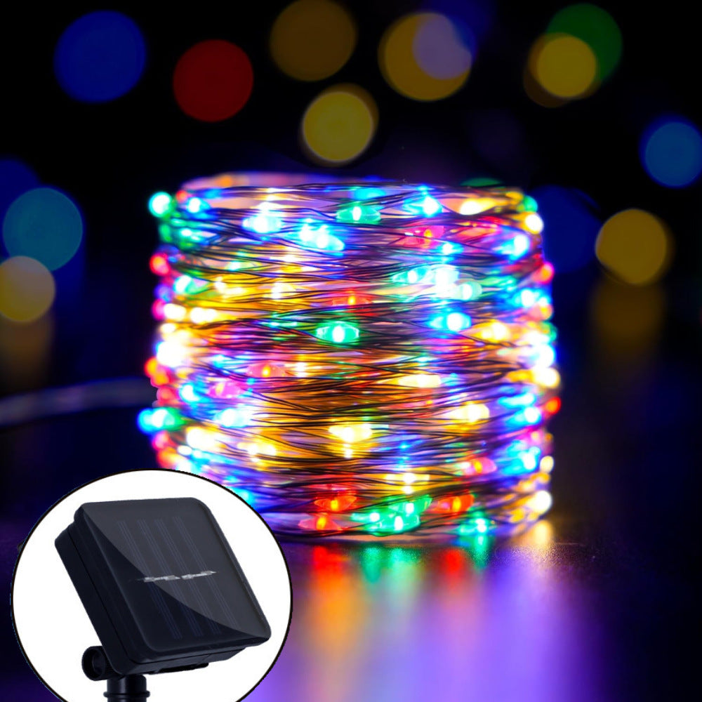 Solar-Lichterkette wasserfest – LED Gartenbeleuchtung mit warmweißem Licht & Solarbetrieb