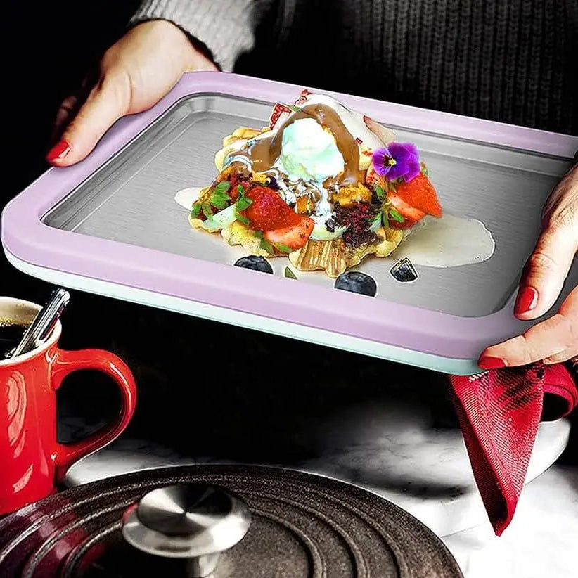Frozen Yogurt Rollplatte – Eisrollen-Maker für kreative Desserts zuhause