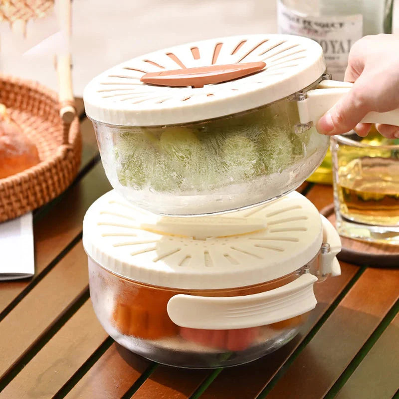 2in1 Frischehalter & Abtropfsieb – 2in1 Lösung für die Küche