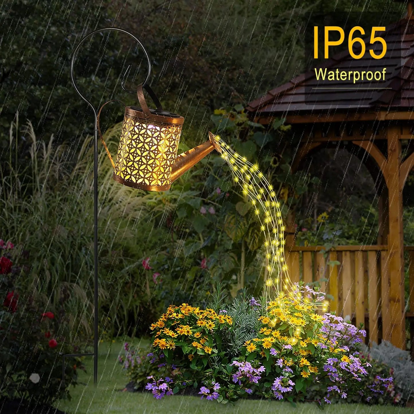 Solar Gießkanne mit Lichtern Outdoor Solar Garten Lichter Terrasse Solar Lichter Wasserdicht Hängende Laterne für Hof waterproof ip65