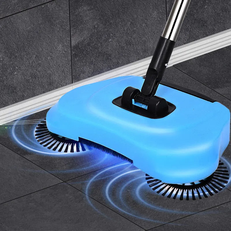 2in1 Besen-Staubsauger ohne Strom – Kabellos, leise & umweltfreundlich für alle Böden