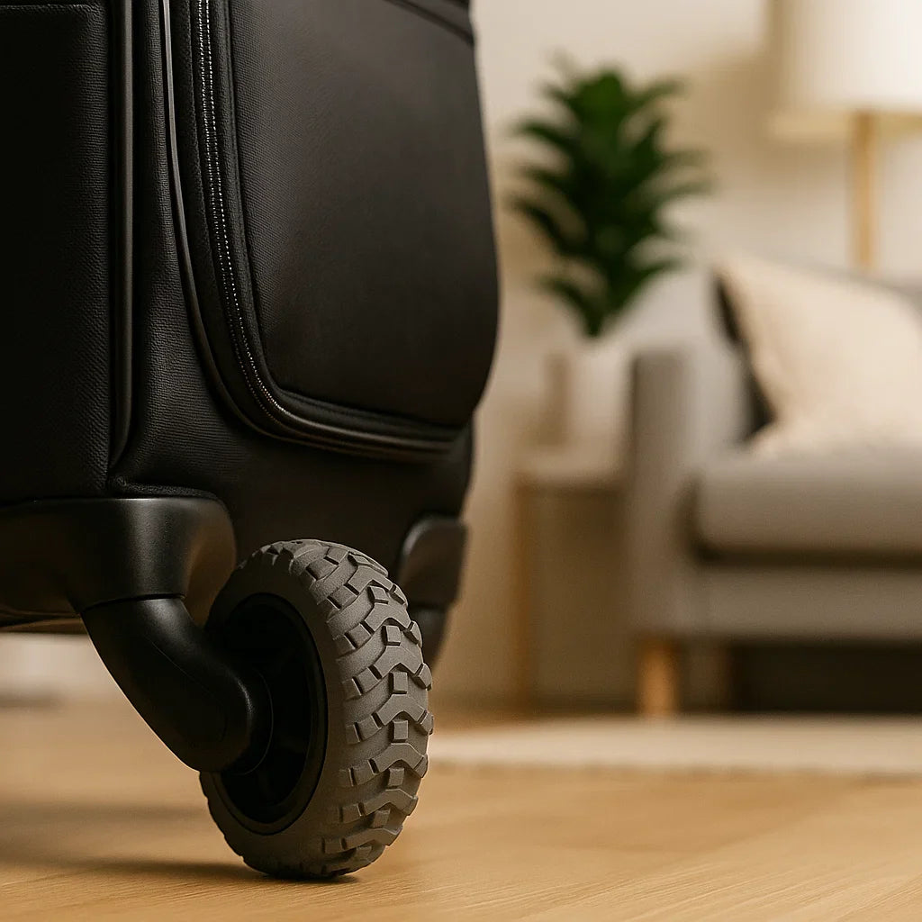 Rollenschutz für Koffer – schützt Rollen vor Abnutzung & Schmutz auf Reisen
