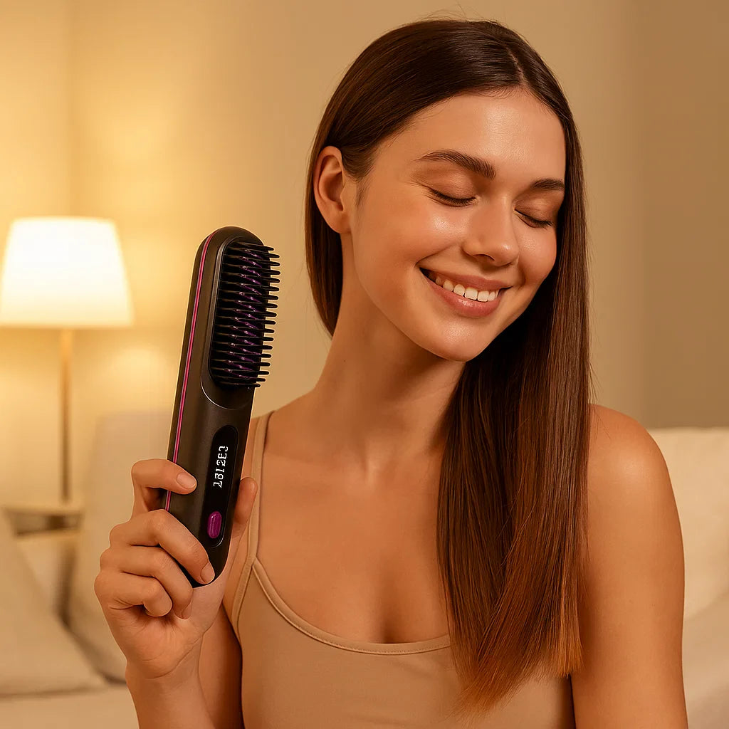 Hitzestyler 2-in-1 – glätten & formen, glänzendes Finish für schnelle Stylings