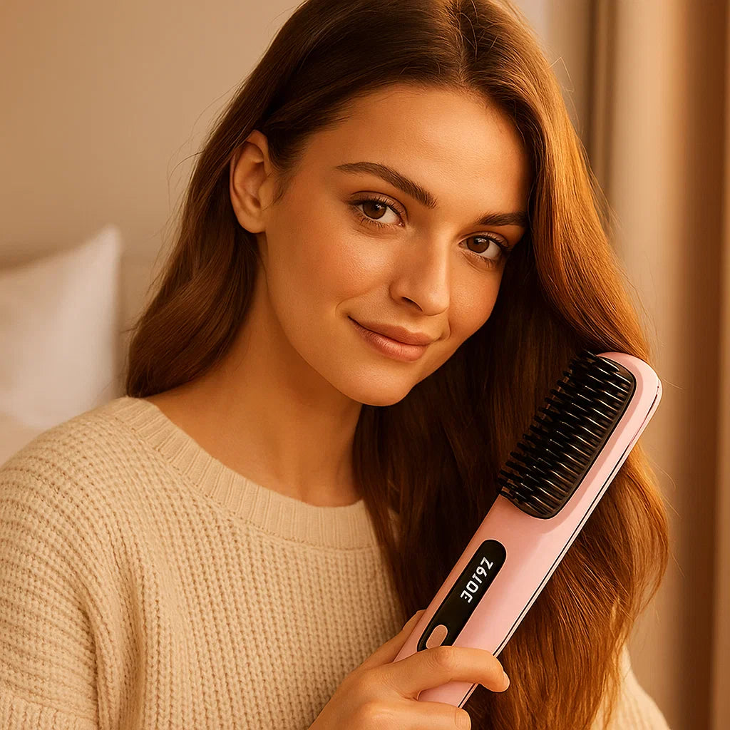 Hitzestyler 2-in-1 – glätten & formen, glänzendes Finish für schnelle Stylings