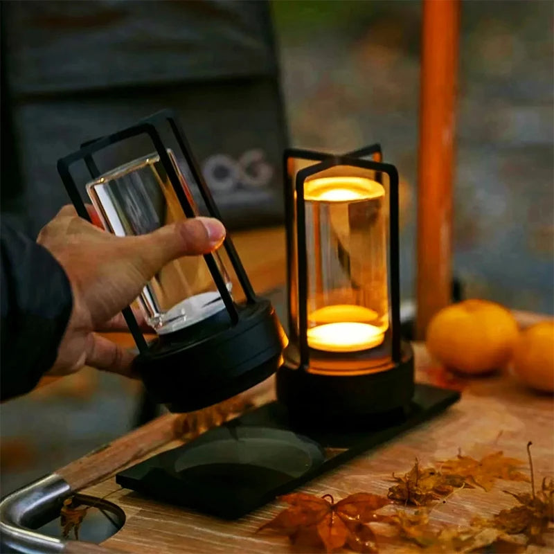 Retro LED Tischlampe Akku dimmbar Ambiente-Beleuchtung