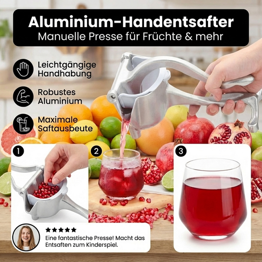 Manuelle Zitruspresse Aluminium – Saftpresse für Früchte - Detailansicht 2 | BEST-AMBIENCE