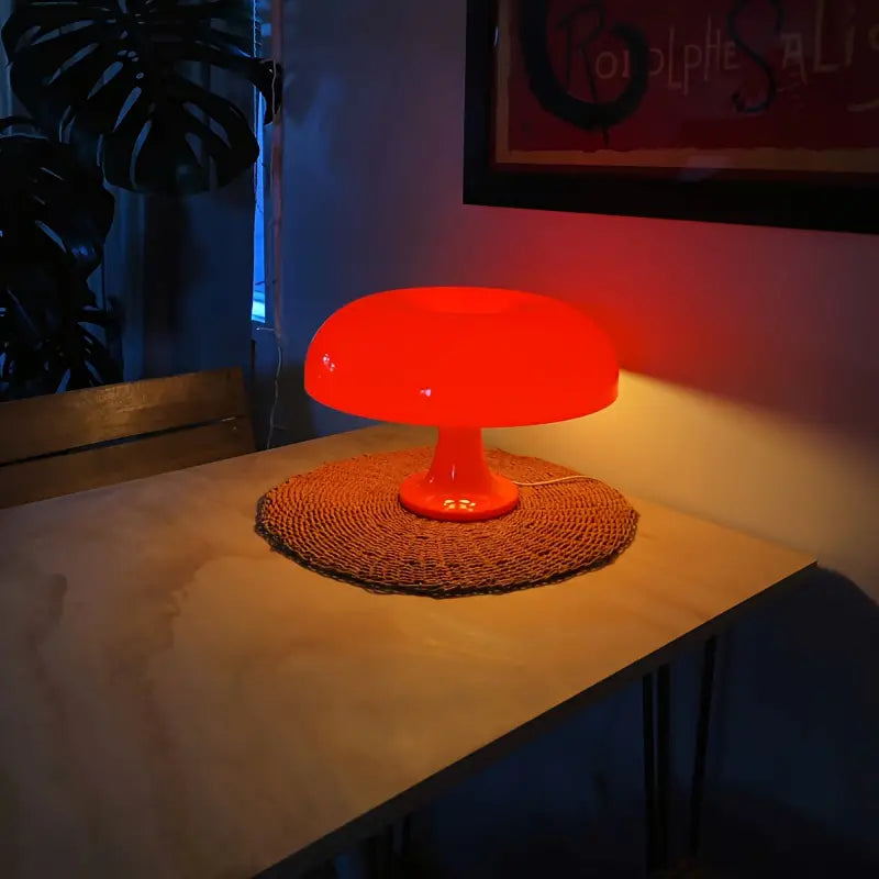 Kabellose LED Pilz-Tischlampe – Elegante Akku-Leuchte mit warmweißem Licht für Innen & Außen