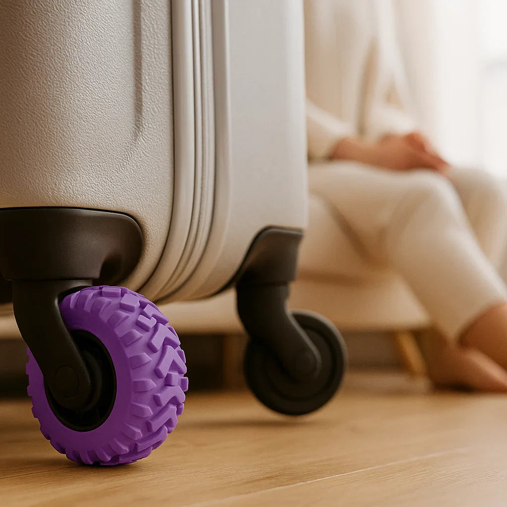 Rollenschutz für Koffer – schützt Rollen vor Abnutzung & Schmutz auf Reisen