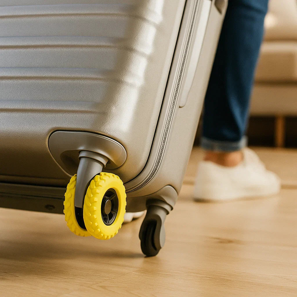 Rollenschutz für Koffer – schützt Rollen vor Abnutzung & Schmutz auf Reisen