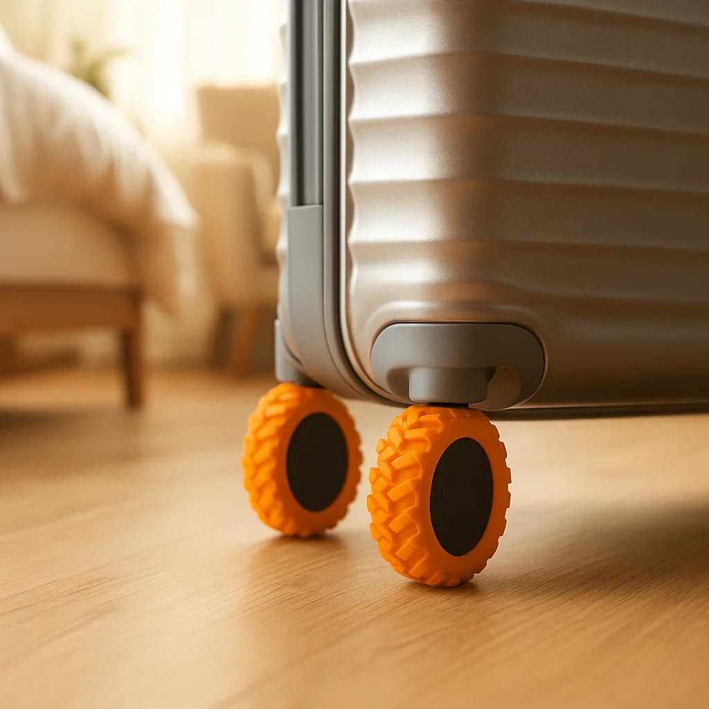 Rollenschutz für Koffer – schützt Rollen vor Abnutzung & Schmutz auf Reisen
