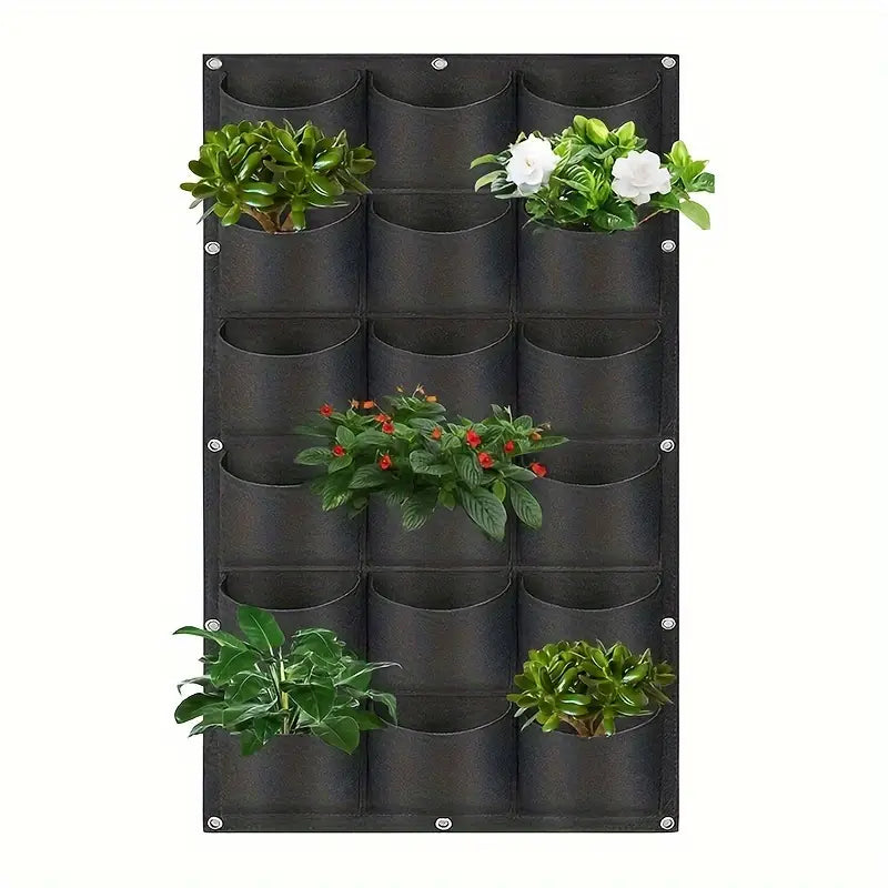 Vertikaler Filz Pflanzenbeutel – Wandmontage Pflanzsack – Detailansicht 4 | BEST-AMBIENCE